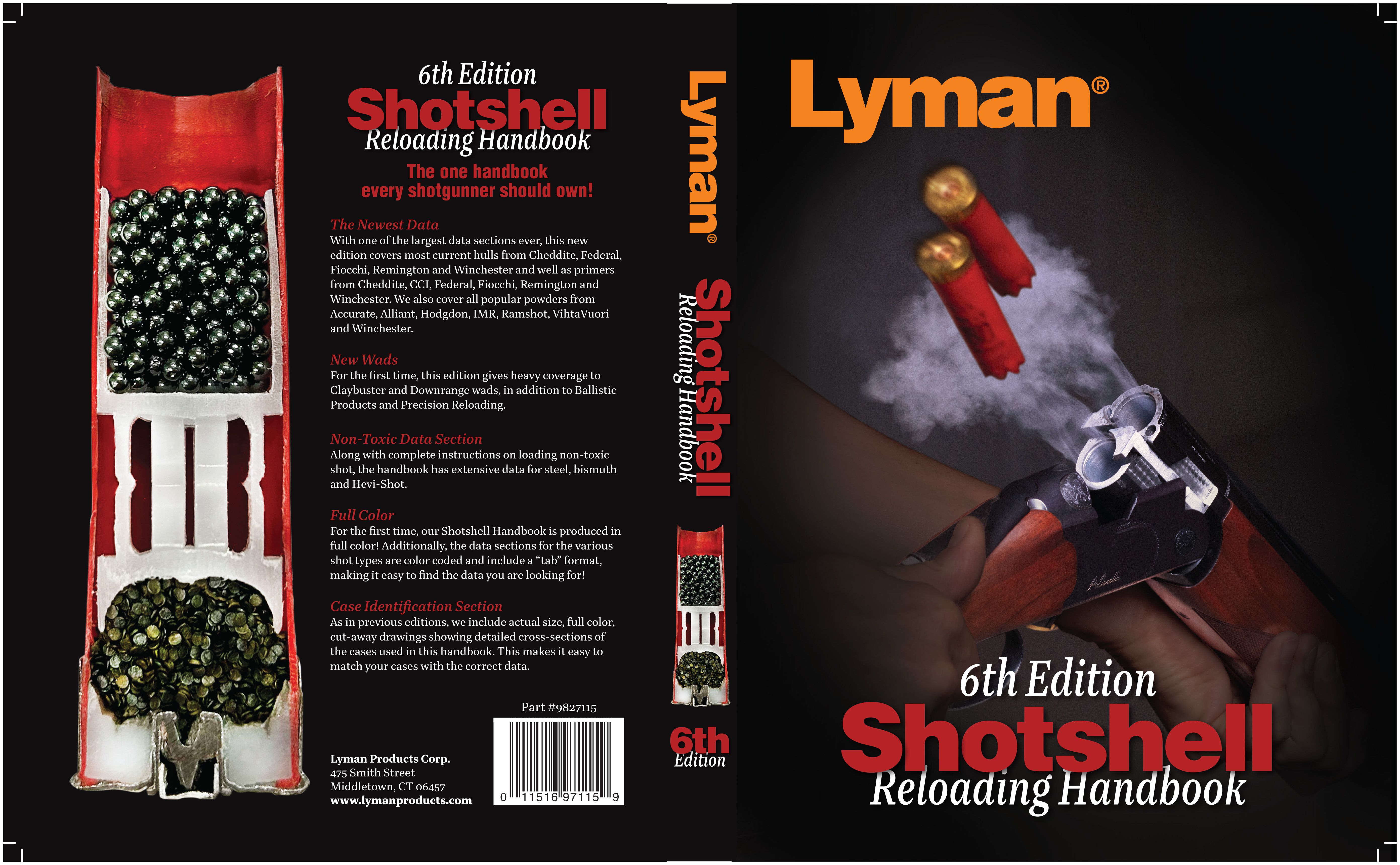 The Lyman Shotshell Reloading Handbook 6th Edition cover photography